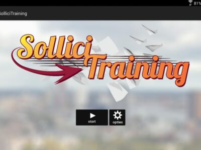 Sollicitraining uses a vibrant and simple art style that invites any user with variable work experience to train to their heart's content in a safe training environment.