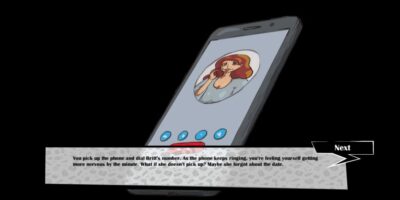 The game starts you off in a call with Britt, where you ask her out on a date. Even though it might seem scary, I know you can do it! Ask her out!