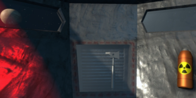 To exit your space vehicle, please proceed to break the glass and use your emergency axe.